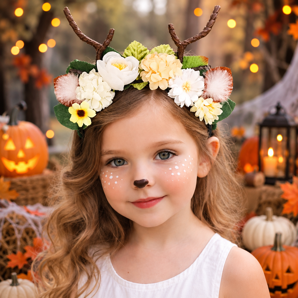 RESTOCKED! Deer Floral Antler Headband