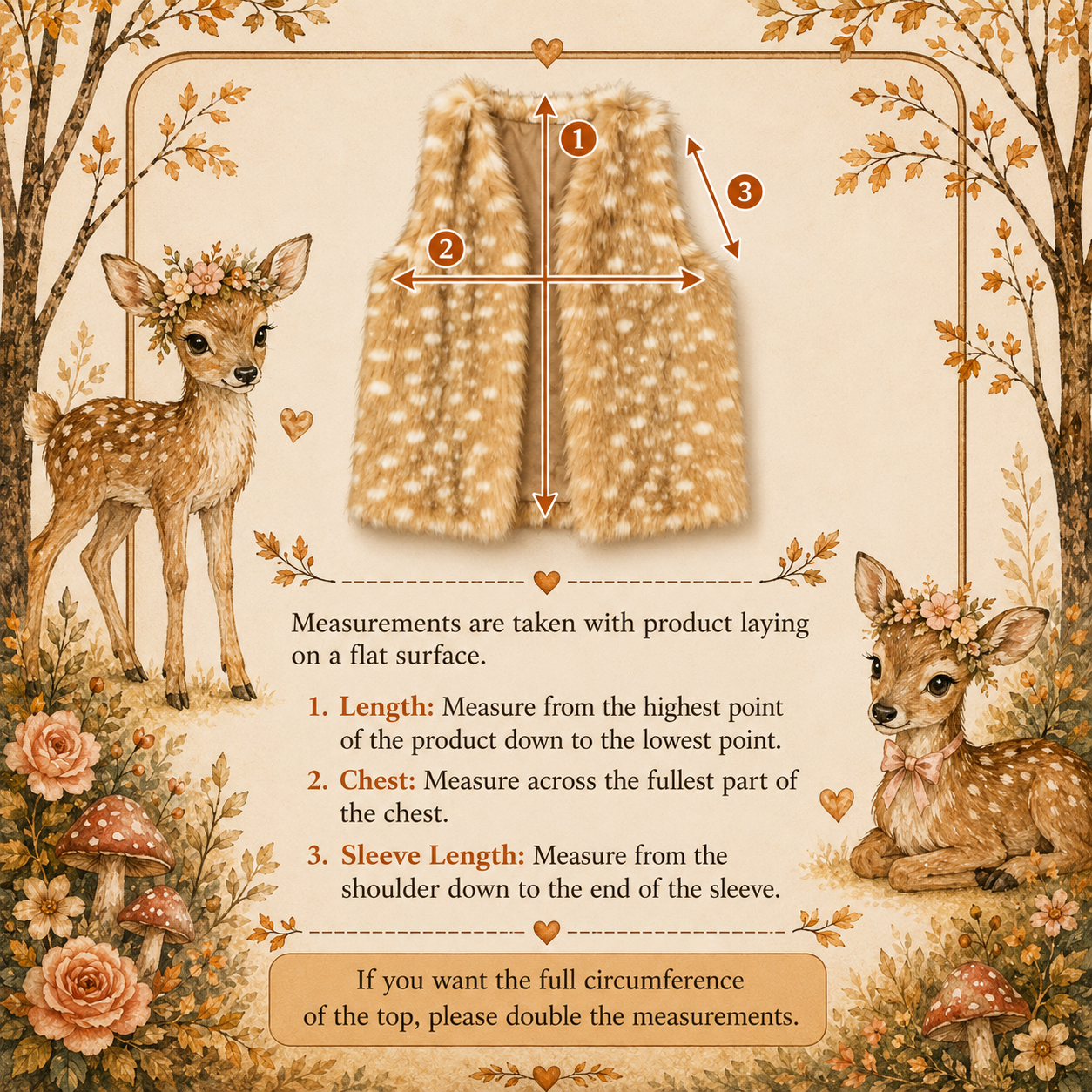 RESTOCKED! Girls/Toddler Woodland Deer Vest & Tutu Costume Set