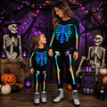 RESTOCKED! Girls/Toddler/Baby/Tween/Teen Holographic Skeleton Costume Set, Mom Sizes Available As Well! Mommy & Mini, Mommy And Me