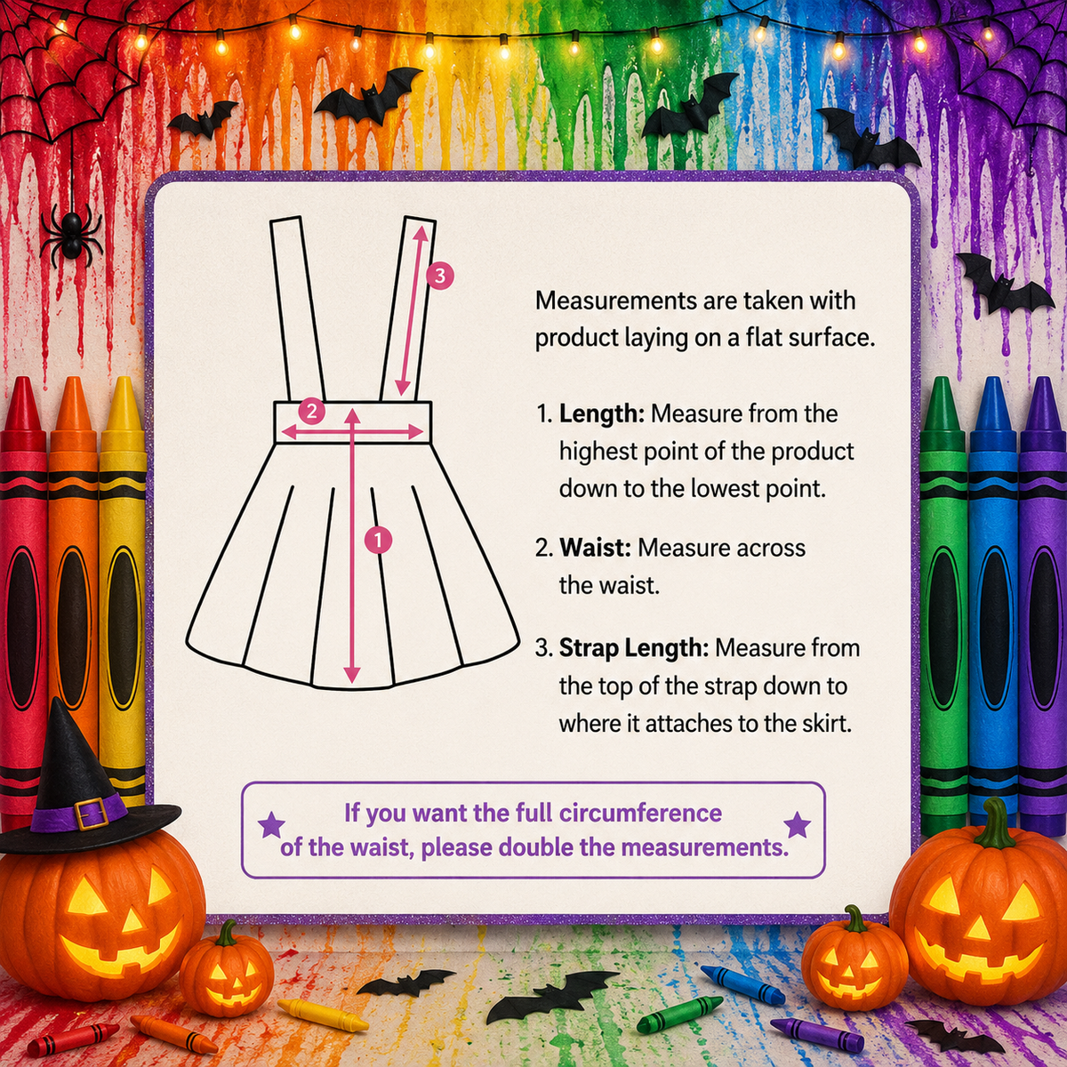 Girls/Toddler/Baby/Tween/Teen "Crayons" Tutu Suspender Skirt Costume Set