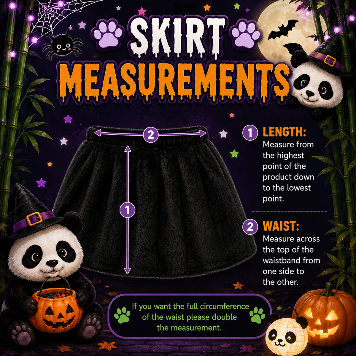 RESTOCKED! Girls/Toddler/Tween/Teen Panda Bear Costume - 3 Piece Set, Panda Zip Jacket, Faux Fur Skirt & Faux Fur Legwarmers, Kid, Dress Up