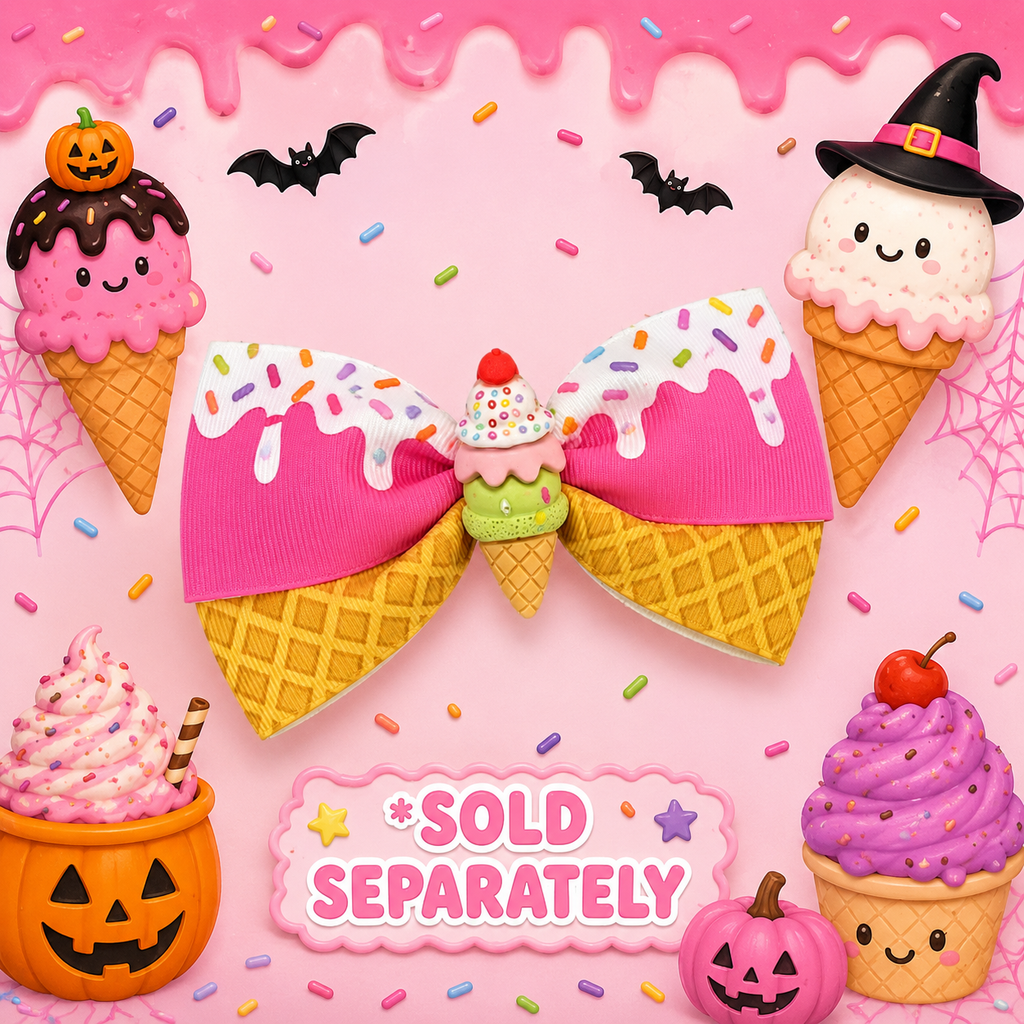 Girls/Toddler/Baby/Tween/Teen Pink Sprinkle Ice Cream Cone Costume Set