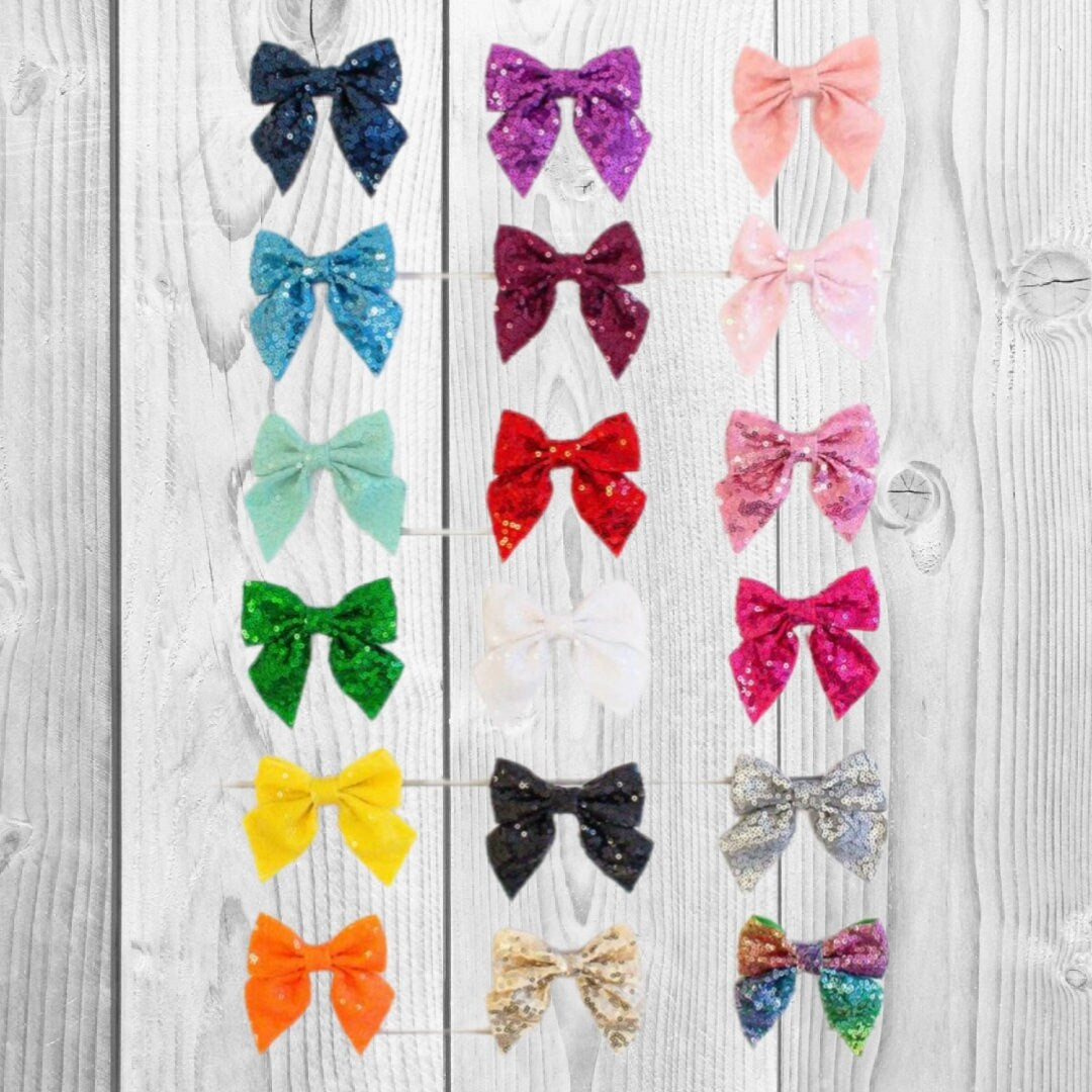 Sequin Hair Bows