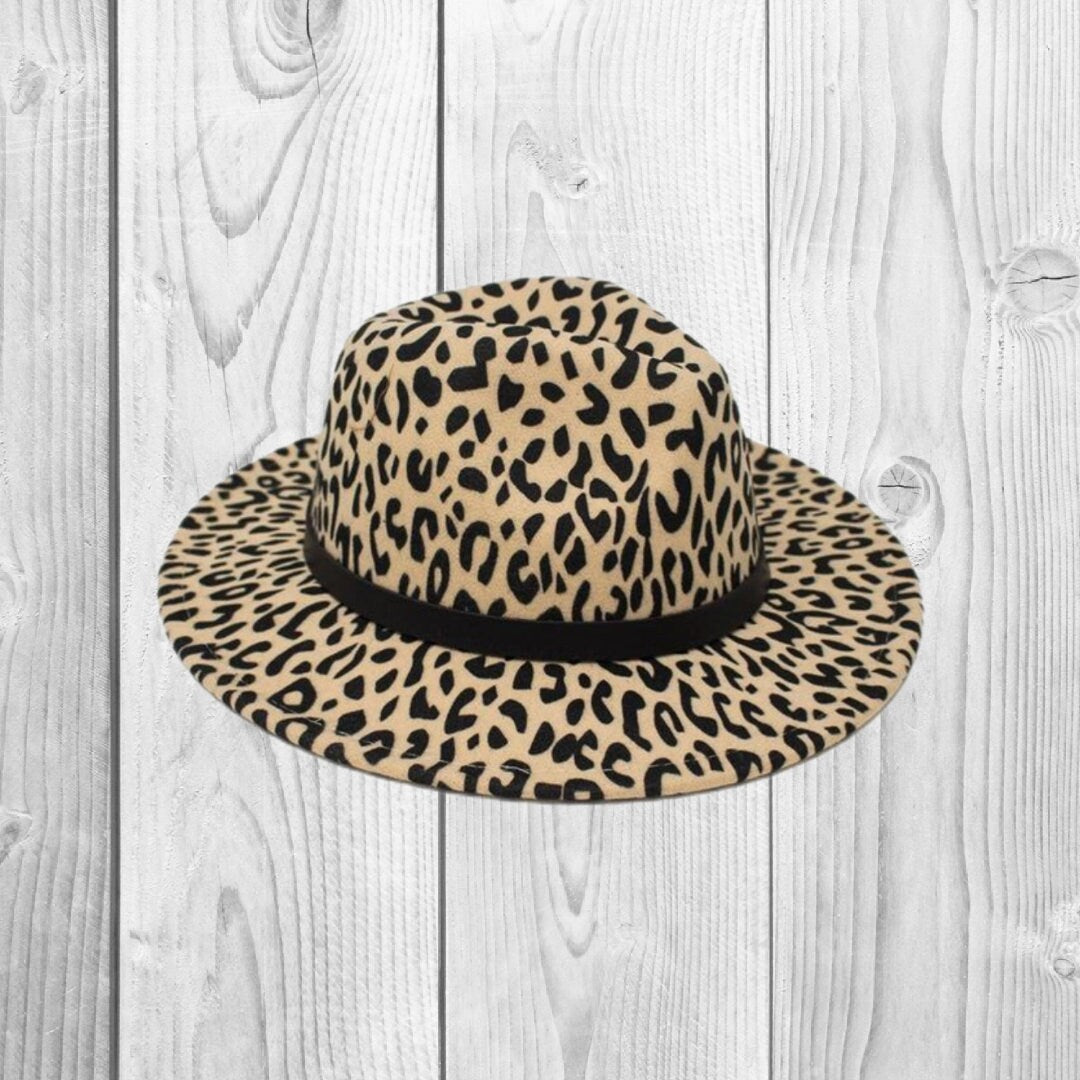 Mommy & Mini - Cheetah Felt Brim Hat - Many Colors!