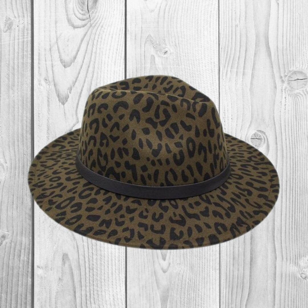 Mommy & Mini - Cheetah Felt Brim Hat - Many Colors!