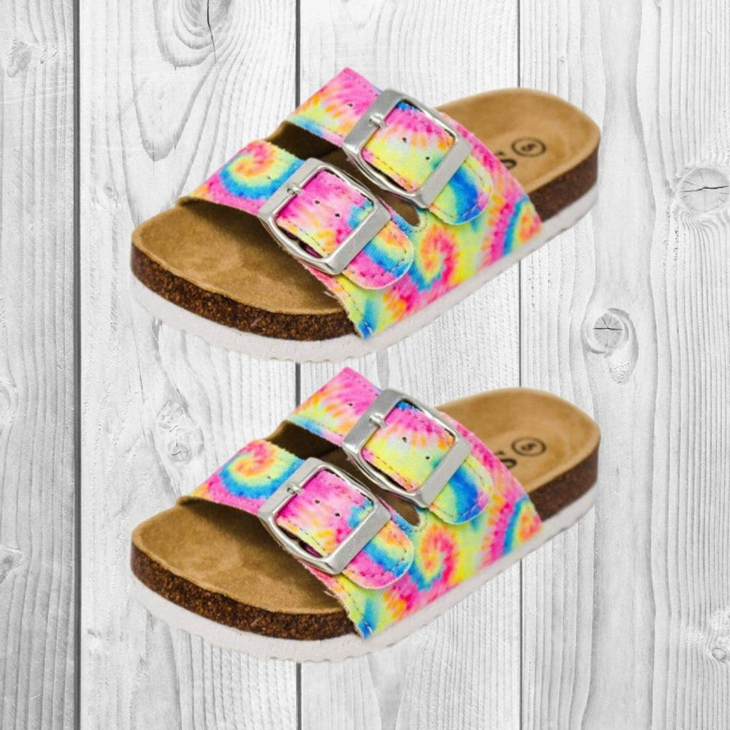 Girls/Toddler Sandals - Spiral Tie Dye