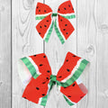 Watermelon Bows, Birthday, Accessories Alligator Clip Hair Bows 3 Or 6 Inch, Summer, Boutique Bows
