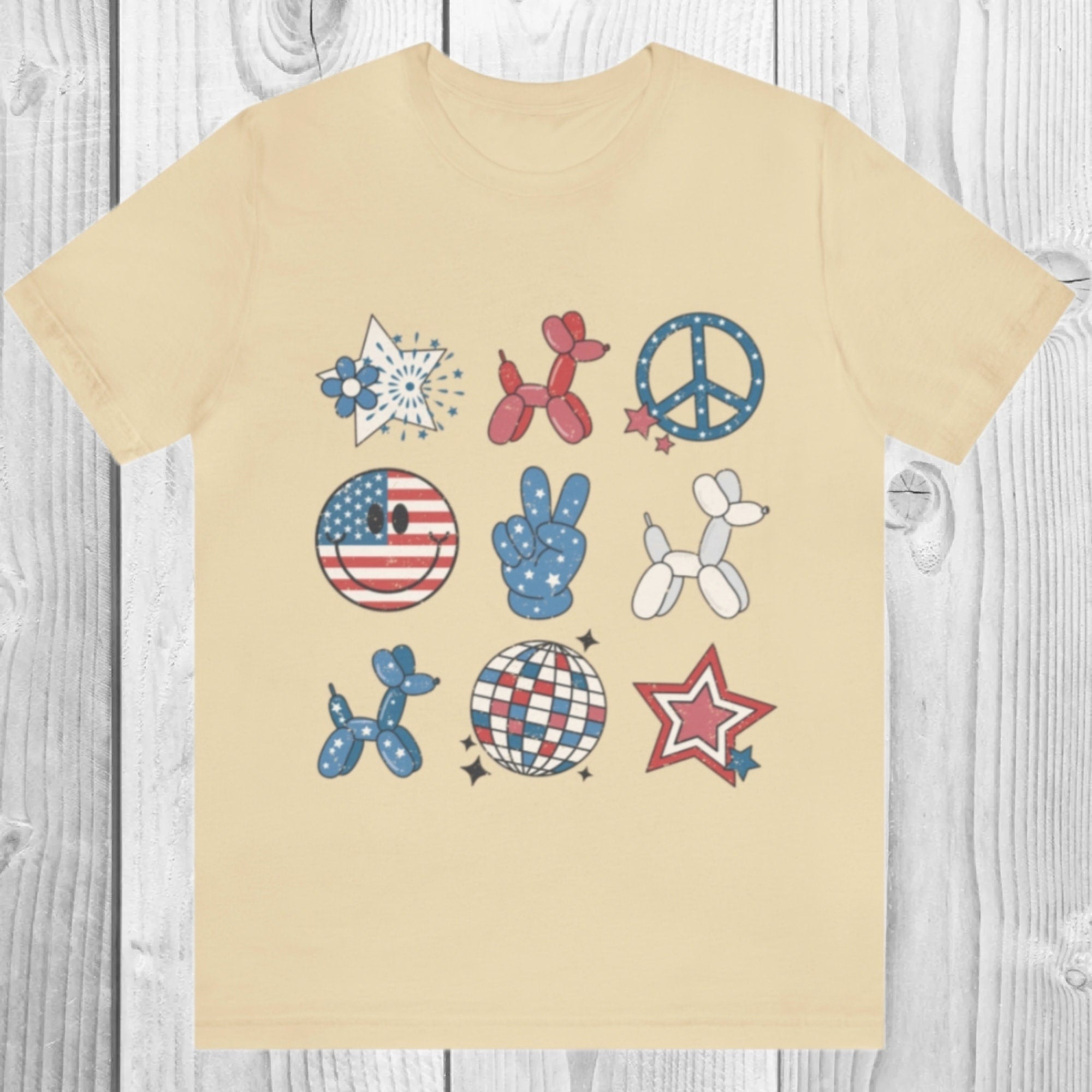 Retro Fourth of July Shirt, Patriotic Red White & Blue Tee, Independence Day Graphic T-Shirt, Memorial Day Unisex Fit
