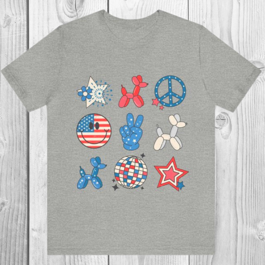 Retro Fourth of July Shirt, Patriotic Red White & Blue Tee, Independence Day Graphic T-Shirt, Memorial Day Unisex Fit