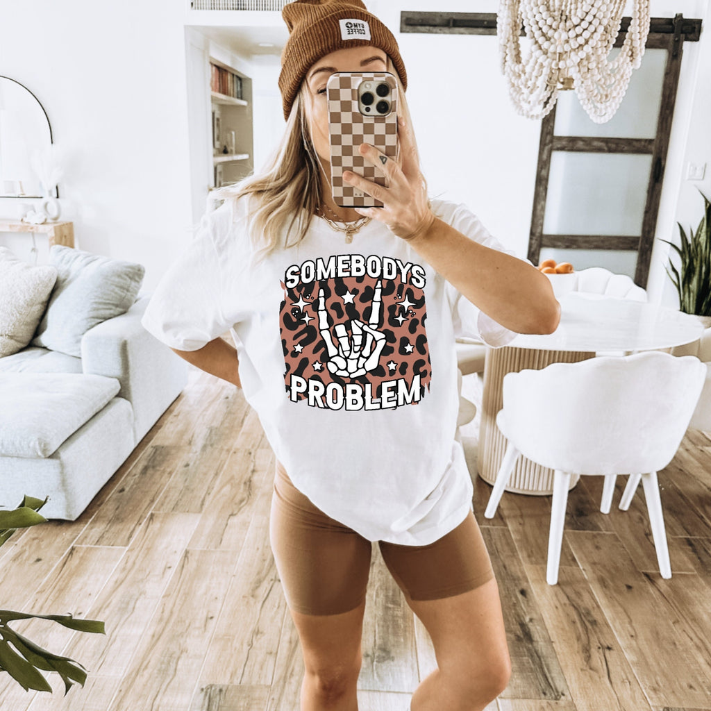 Women's Girl's "Somebody's Problem" Unisex Fit Jersey Short Sleeve Tee, Morgan Wallen, Country Music Concert Shirt, Morgan Wallen T-Shirt