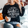 Women's Girls Funny Halloween "In My Spooky Bitch Era" EST. 1629 Unisex Heavy Blend™ Crewneck Sweatshirt, Halloween Sweater, Pullover