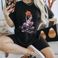 Women's Skeleton Halloween "Tis The Season To Be Spooky" Unisex Fit Softstyle T-Shirt, Halloween Shirt, Gothic Top, Spooky Tee, Halloween