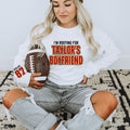 Women's "I'm Rooting For Taylor's Boyfriend" "Kelce 87" Unisex Fit Heavy Blend™ Crewneck Sweatshirt In The Color White, Chiefs, Travis Era