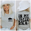 Women's "Kelce" On Front "In My Travis Kelce Era" On The Back Unisex Fit Jersey Short Sleeve Tee, Taylor Swift Shirt Color Athletic Heather