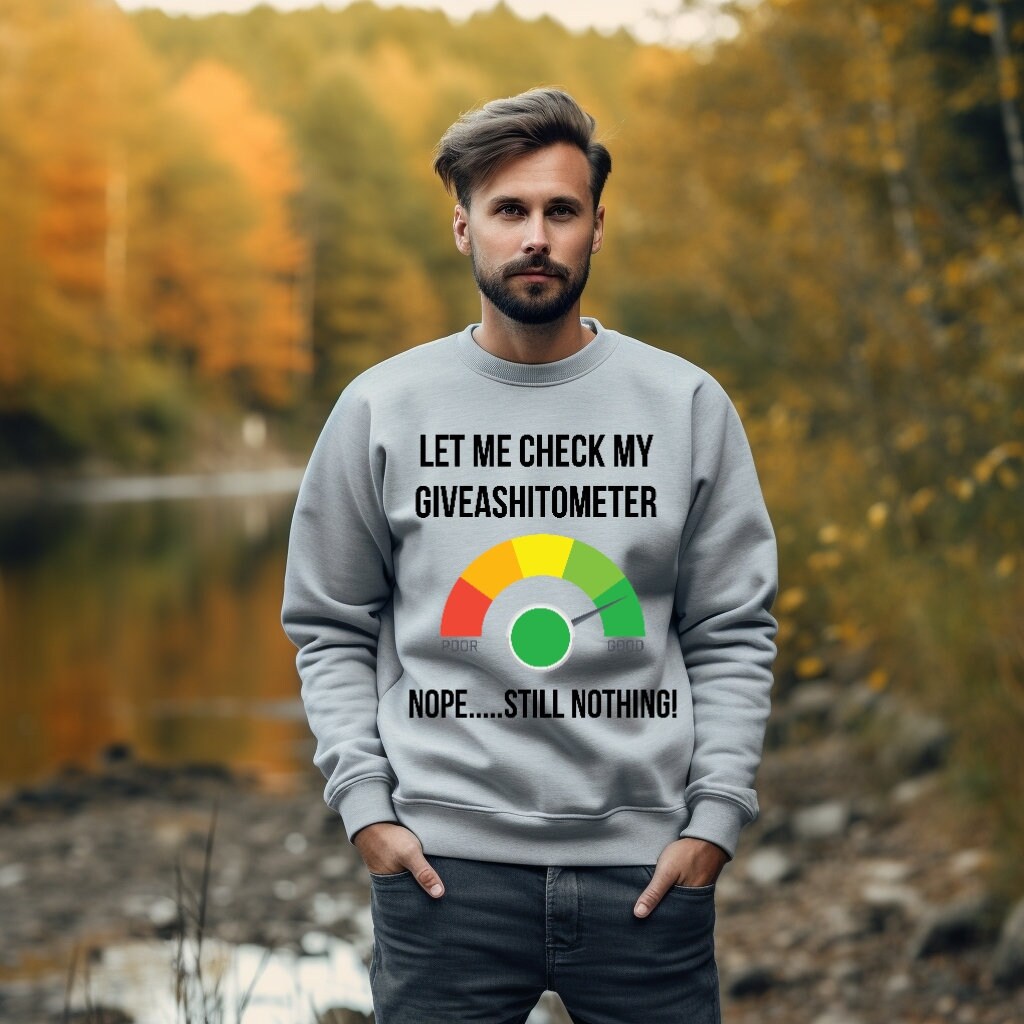 Men's Women's Unisex Fit Heavy Blend™ Crewneck Sweatshirt, Giveashitometor