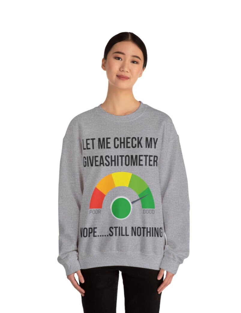 Men's Women's Unisex Fit Heavy Blend™ Crewneck Sweatshirt, Giveashitometor