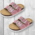 Girls/Toddler Pink Glitter Sandals