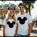 Men's Women's Mickey Head Unisex Fit Jersey Short Sleeve Tee