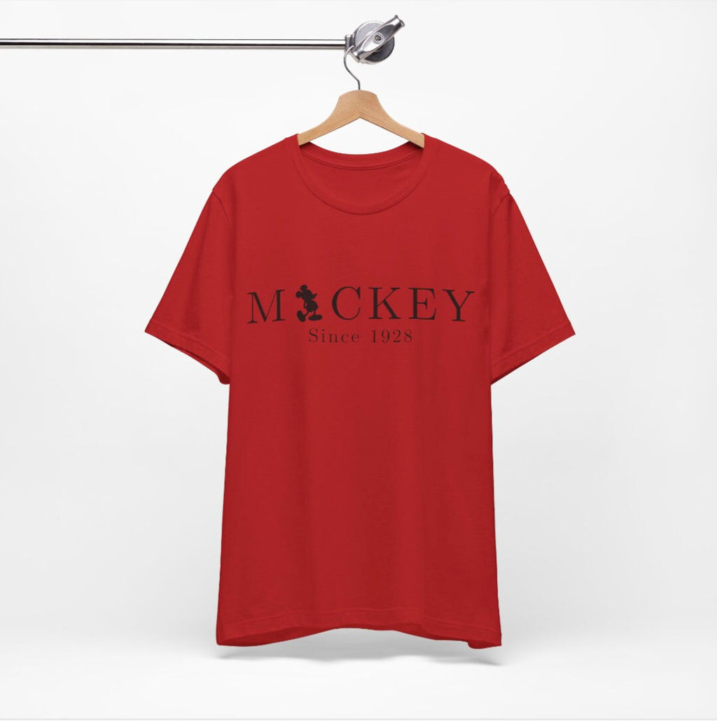 Men's Women's "Mickey Since 1928" Unisex Fit Jersey Short Sleeve Tee