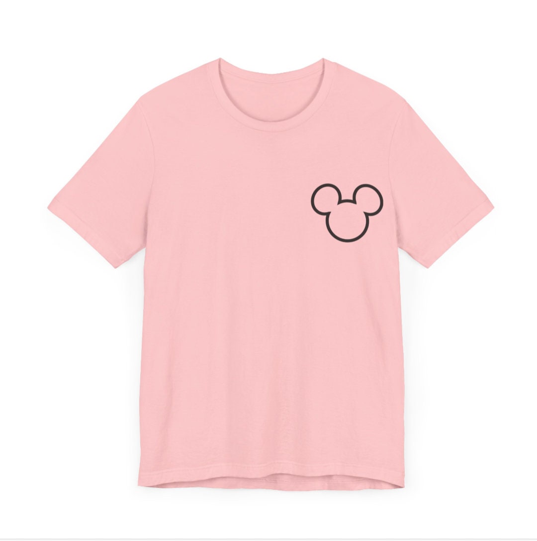 Women's "If You Can Dream It, You Can Do It" Walt Disney On Back, Unisex Fit Jersey Short Sleeve Tee, Mickey Mouse On Front