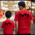 Matching Disney Shirts "Here For The Snacks" On Back, Mickey Mouse Carmel Apple On Front, Adult & Youth Sizes