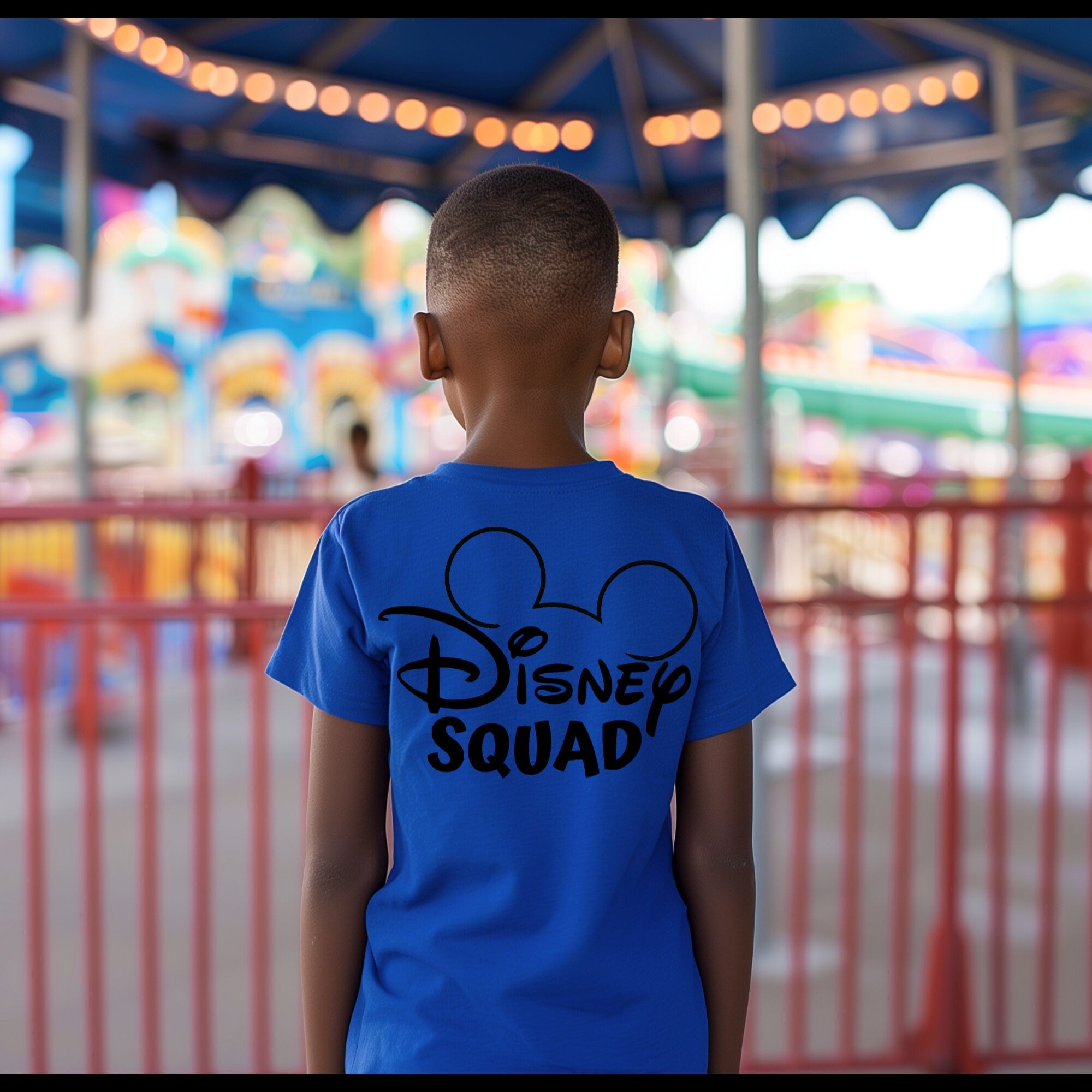 Youth "Disney Squad" On Front Corner & Back, Short Sleeve Tee