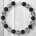 RESTOCKED! Girls Cow/Cheetah Print Black & White Necklace
