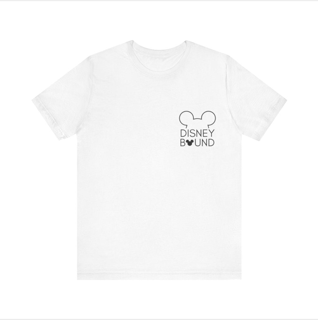 Unisex Fit "Disney Bound" On Back & Front Corner, Jersey Short Sleeve Tee