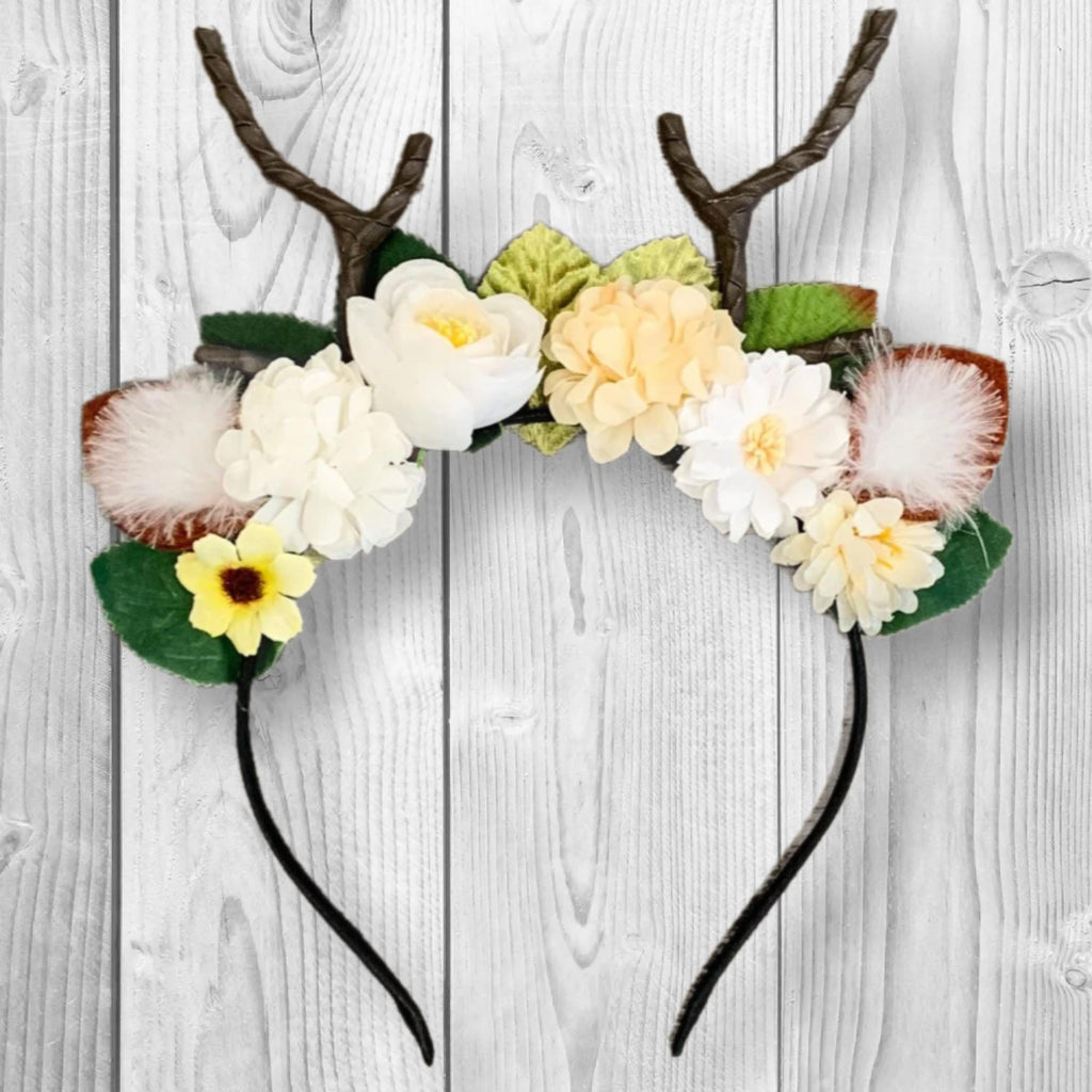 RESTOCKED! Deer Floral Antler Headband