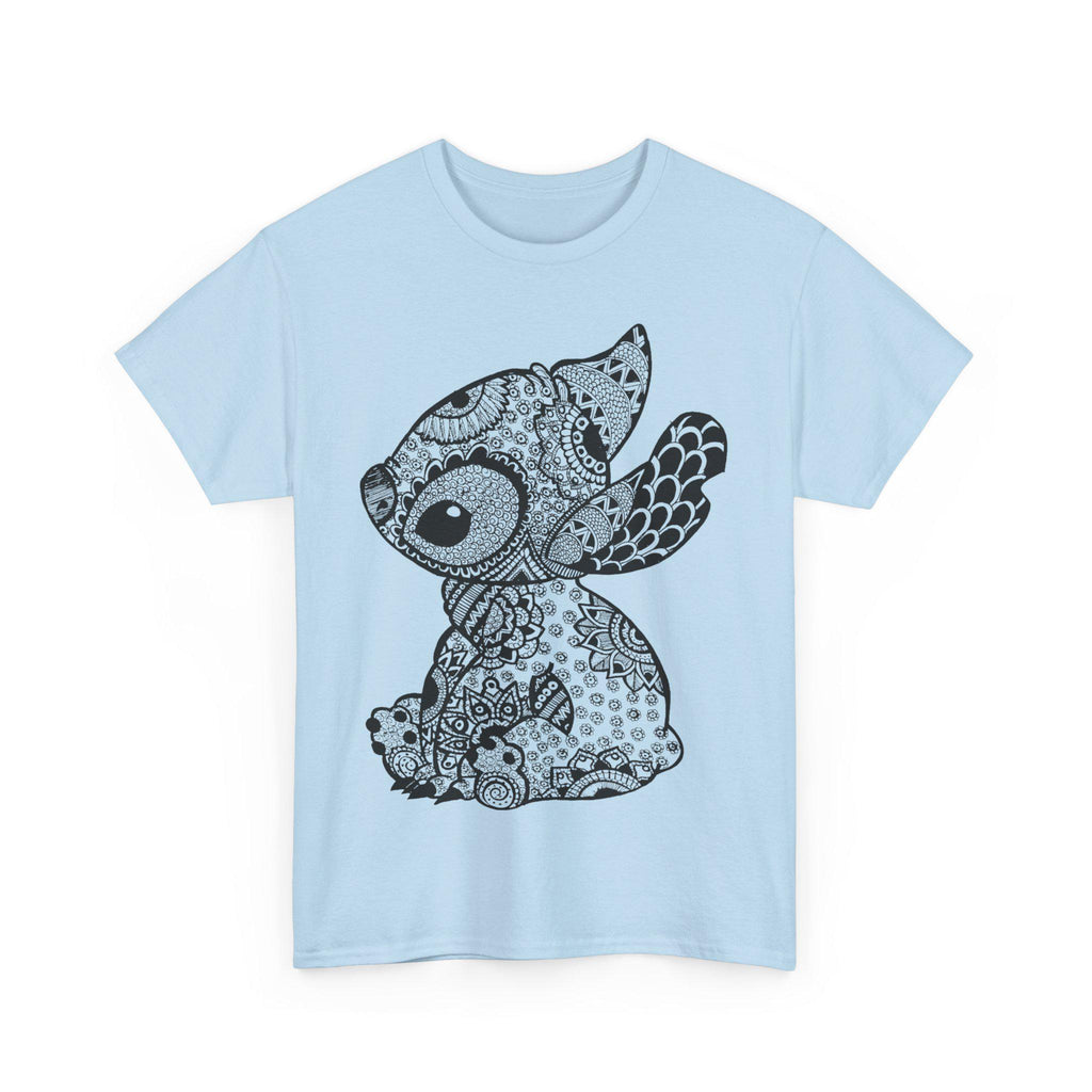 Disneyland Stitch Light Blue Unisex Tee, T-Shirt for Adults, Cute Character Shirt, Theme Park Outfit, Vacation Apparel