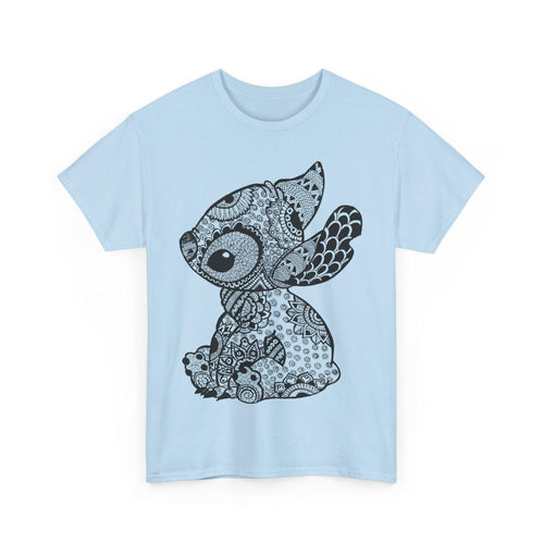 Disneyland Stitch Light Blue Unisex Tee, T-Shirt for Adults, Cute Character Shirt, Theme Park Outfit, Vacation Apparel