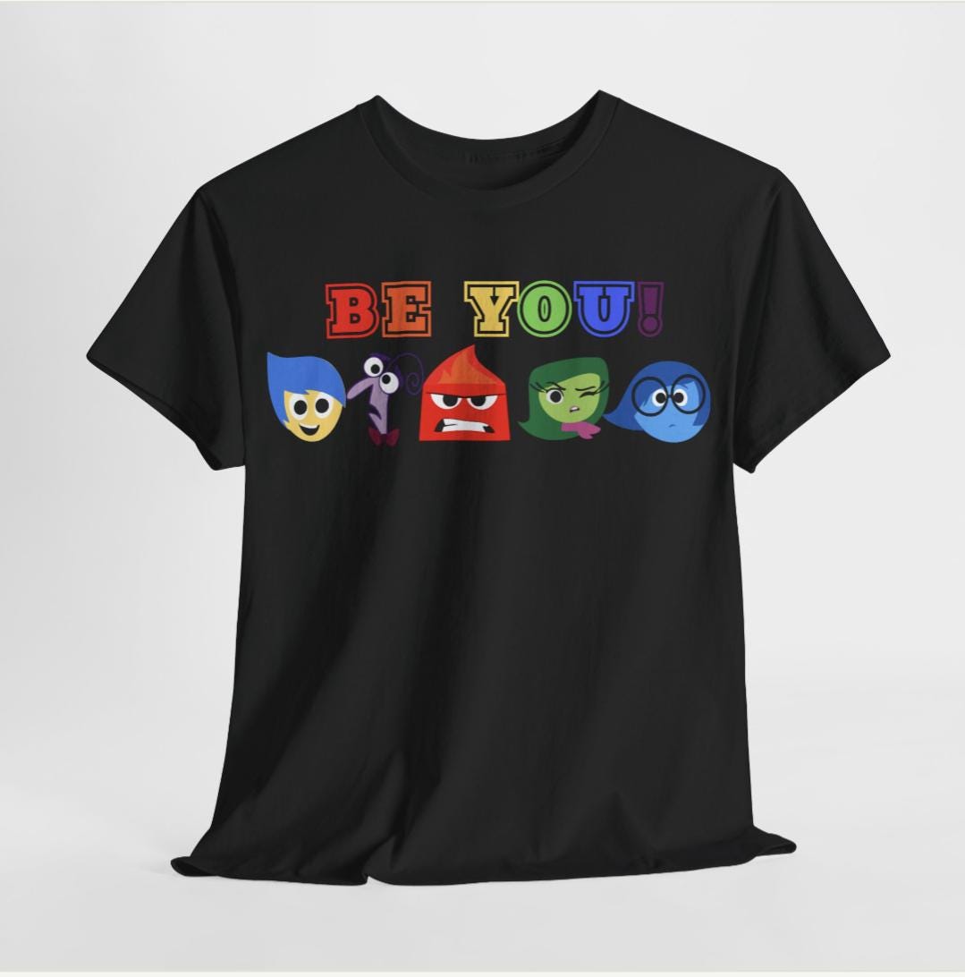 Disney "Be You" Unisex Tee, FREE EXPRESS SHIPPING! Disneyland World Theme Shirt, Movie Fan Gift,  Inside Out Outfit, Disney Lover Apparel