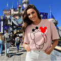 Baymax Disneyland Disney World Pink Unisex Tee, T-Shirt for Adults, Cute Tee Shirt, Theme Park Top, Fun Graphic Shirt