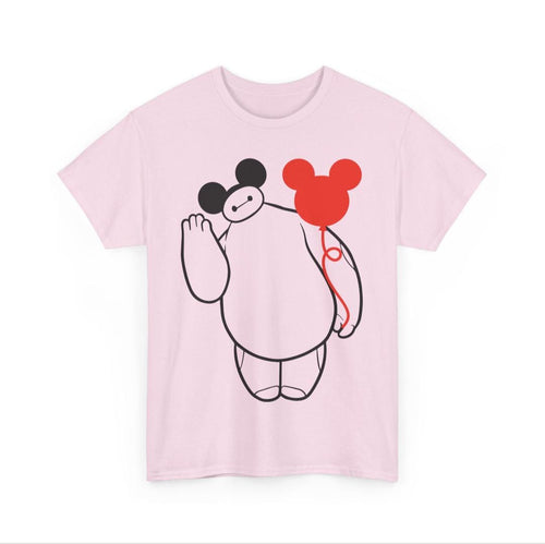 Baymax Disneyland Disney World Pink Unisex Tee, T-Shirt for Adults, Cute Tee Shirt, Theme Park Top, Fun Graphic Shirt