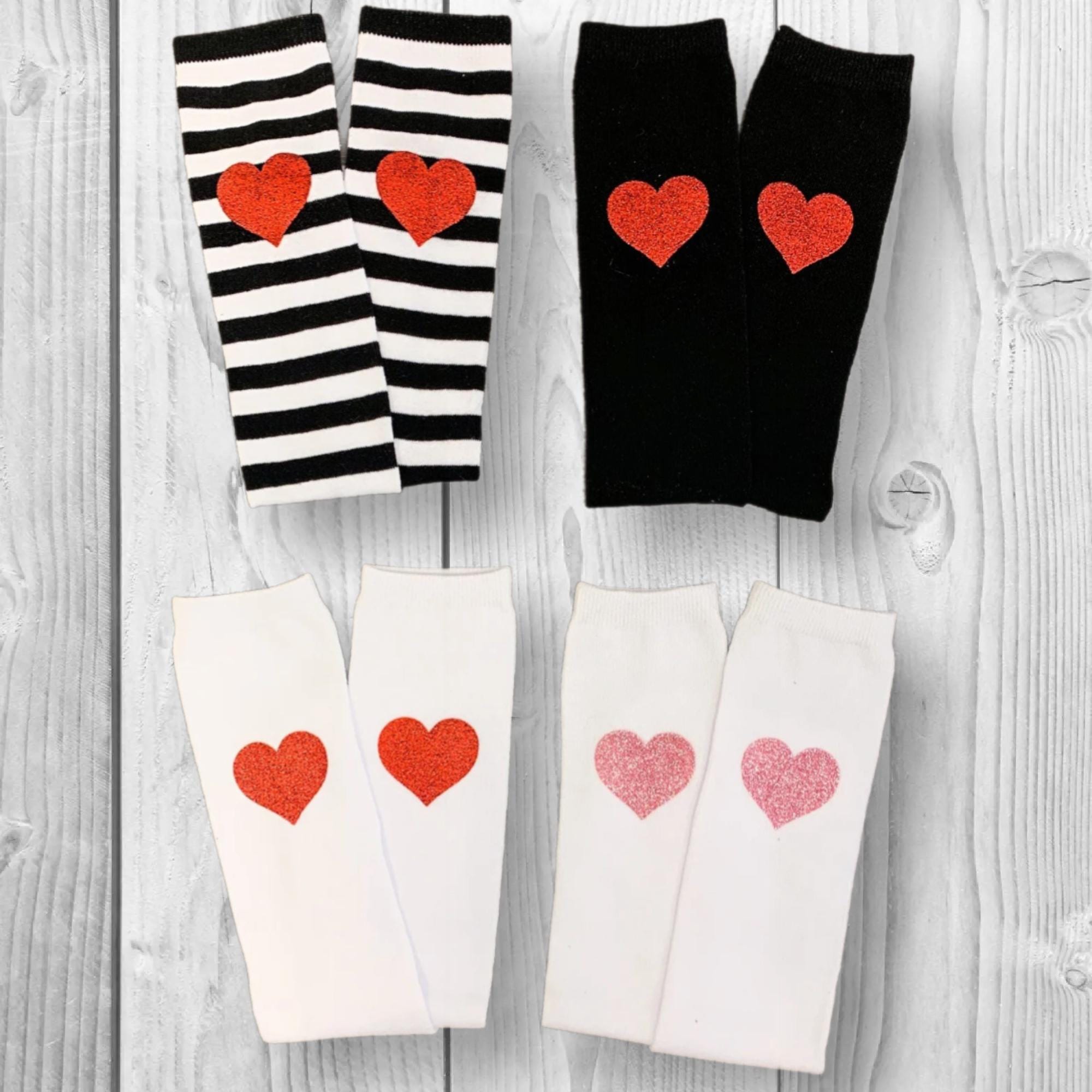 RESTOCKED! Girls/Toddler Heart Knee High Socks