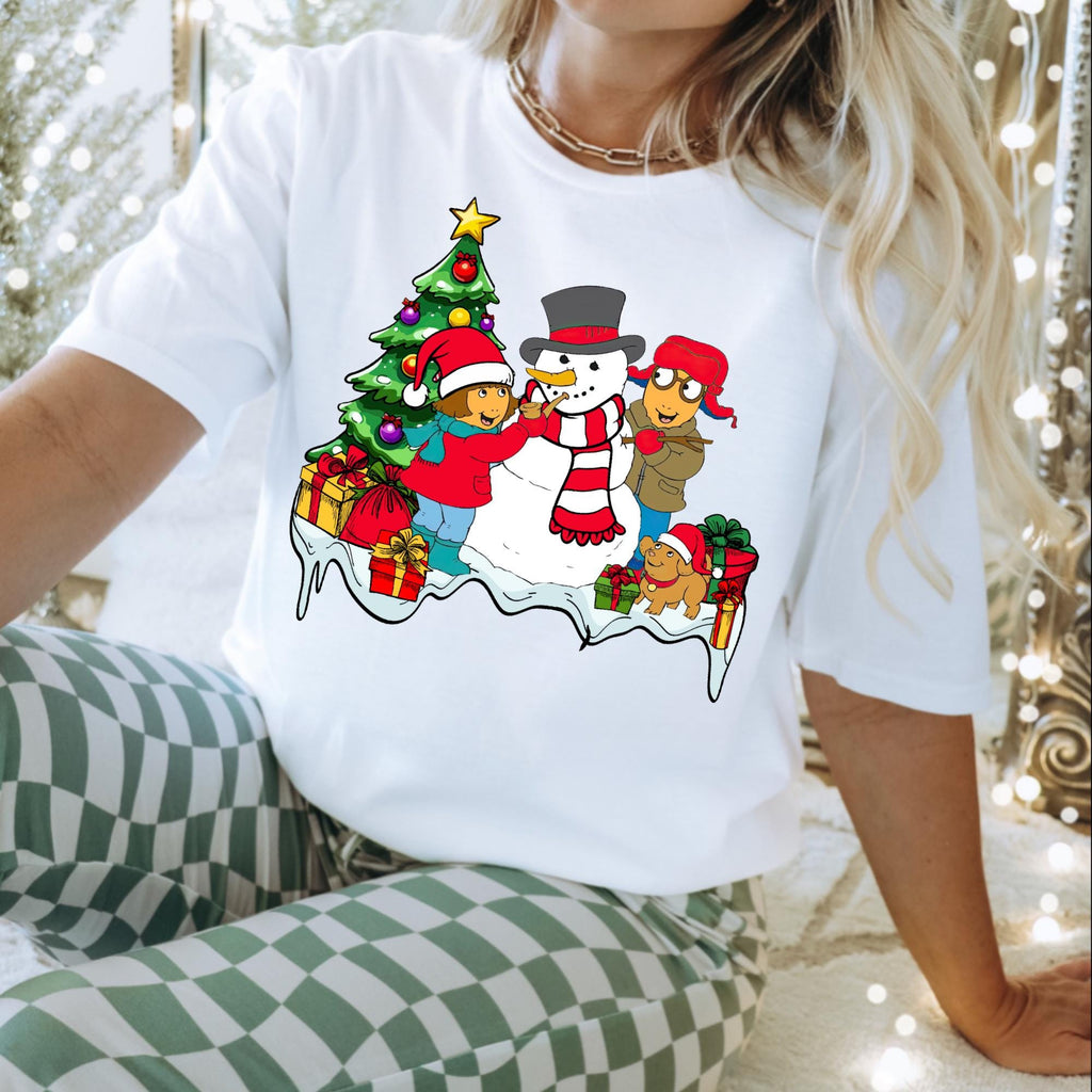 Arthur Christmas White Tee, Unisex Fit Holiday T-shirt, Festive Tee for Men and Women, Xmas Graphic Shirt, Santa Claus Tshirt