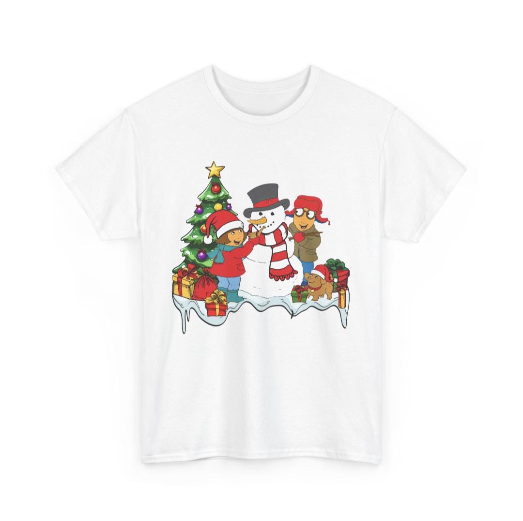 Arthur Christmas White Tee, Unisex Fit Holiday T-shirt, Festive Tee for Men and Women, Xmas Graphic Shirt, Santa Claus Tshirt