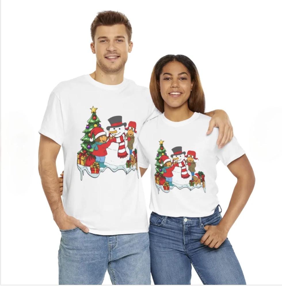 Arthur Christmas White Tee, Unisex Fit Holiday T-shirt, Festive Tee for Men and Women, Xmas Graphic Shirt, Santa Claus Tshirt