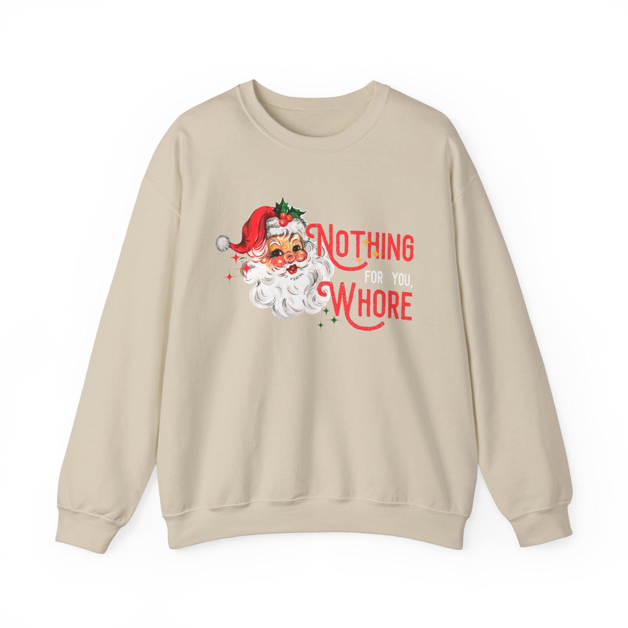 Funny Inappropriate Christmas Sweater Unisex Fit Heavy Blend Crewneck Sweatshirt, Xmas Jumper, Offensive Holiday Pullover, Adult Humor