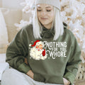 Funny Inappropriate Christmas Sweater Unisex Fit Hoodie, White Elephant Gift, Nothing For You W**** Front Design, Adult Humor, Rude Jumper