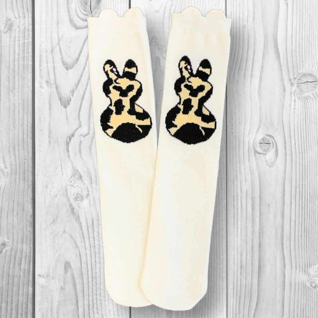 Girls/Toddler Easter Spring Socks, Peep Bunny Socks, Purple, Yellow Or Cheetah!
