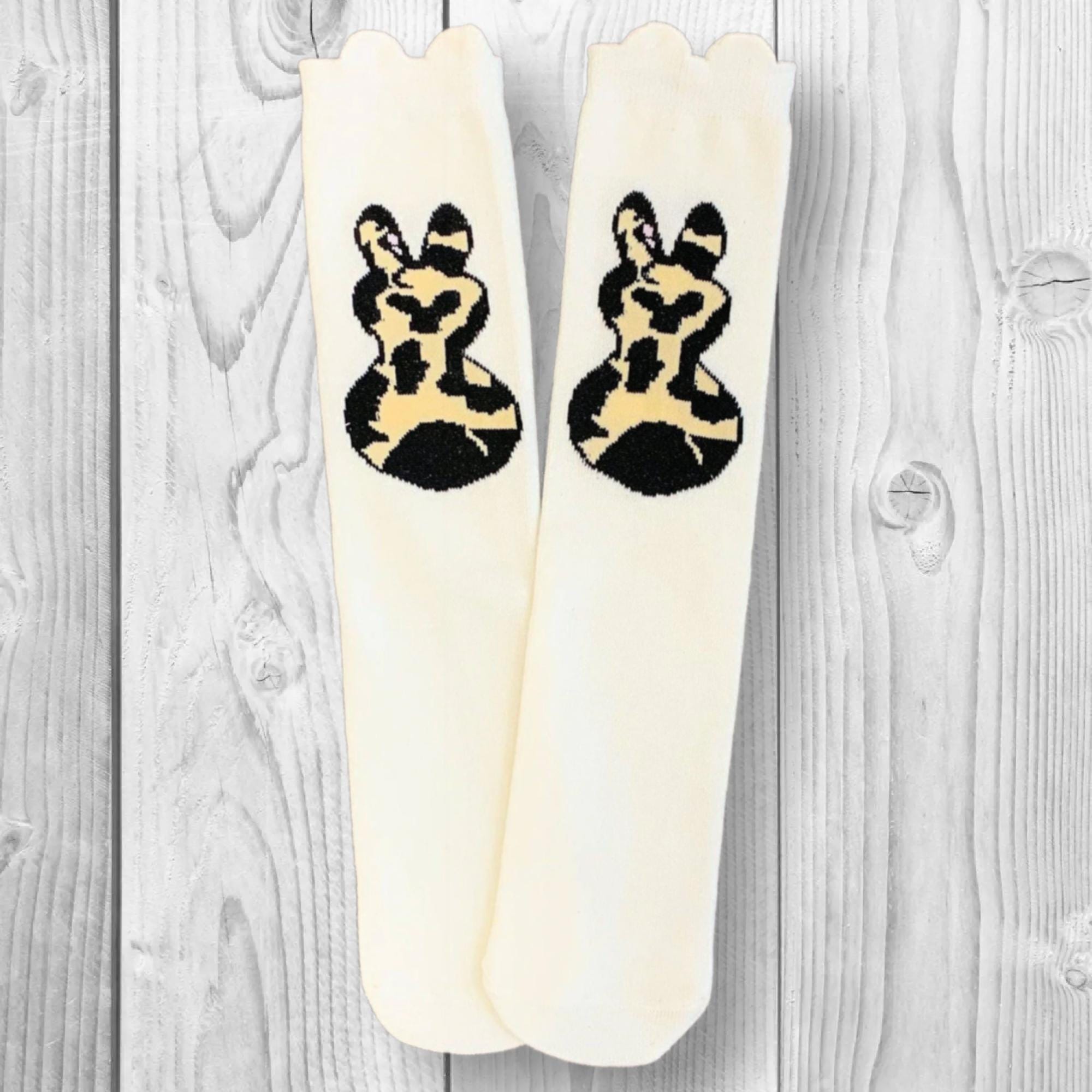 Girls/Toddler Easter Spring Socks, Peep Bunny Socks, Purple, Yellow Or Cheetah!