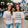 FREE EXPRESS SHIPPING Option Available Disneyland Life is Full of Choices Women's Tee, Unisex Fit Cotton T-Shirt, Disney World Minnie Ears