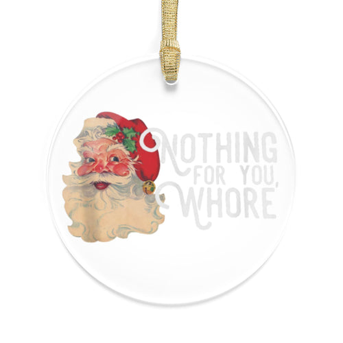 Christmas Acrylic Ornament, Inappropriate White Elephant Gift, Funny Holiday Decoration, Custom Ornament, Gag Christmas Decor