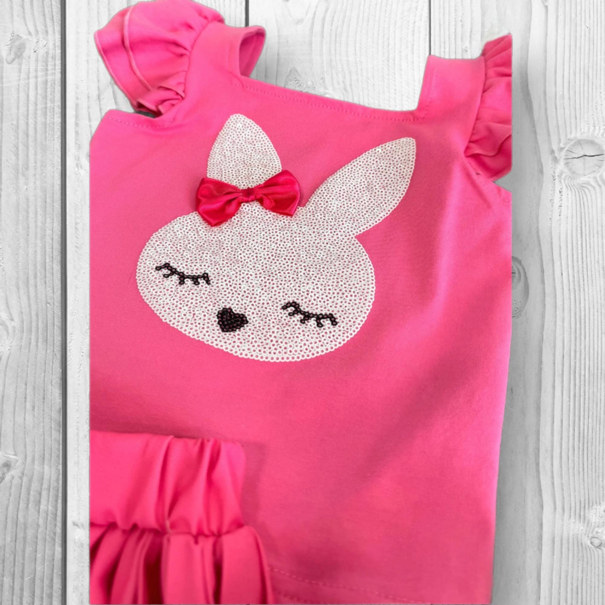 RESTOCKED! Girls/Toddler/Baby Pink Ombre Bunny Pant Set, Easter Outfit