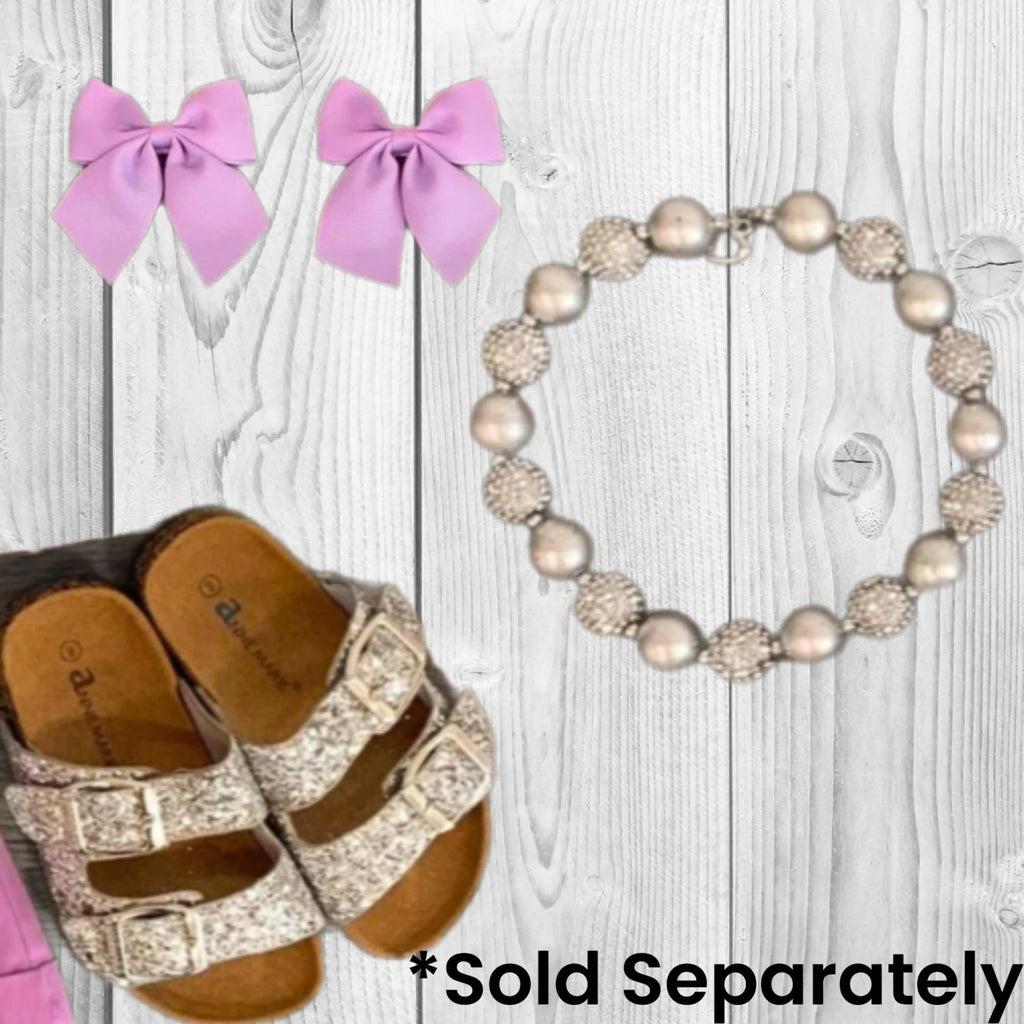Girls/Toddler/Baby Mint & Lavender Butterfly Short Set