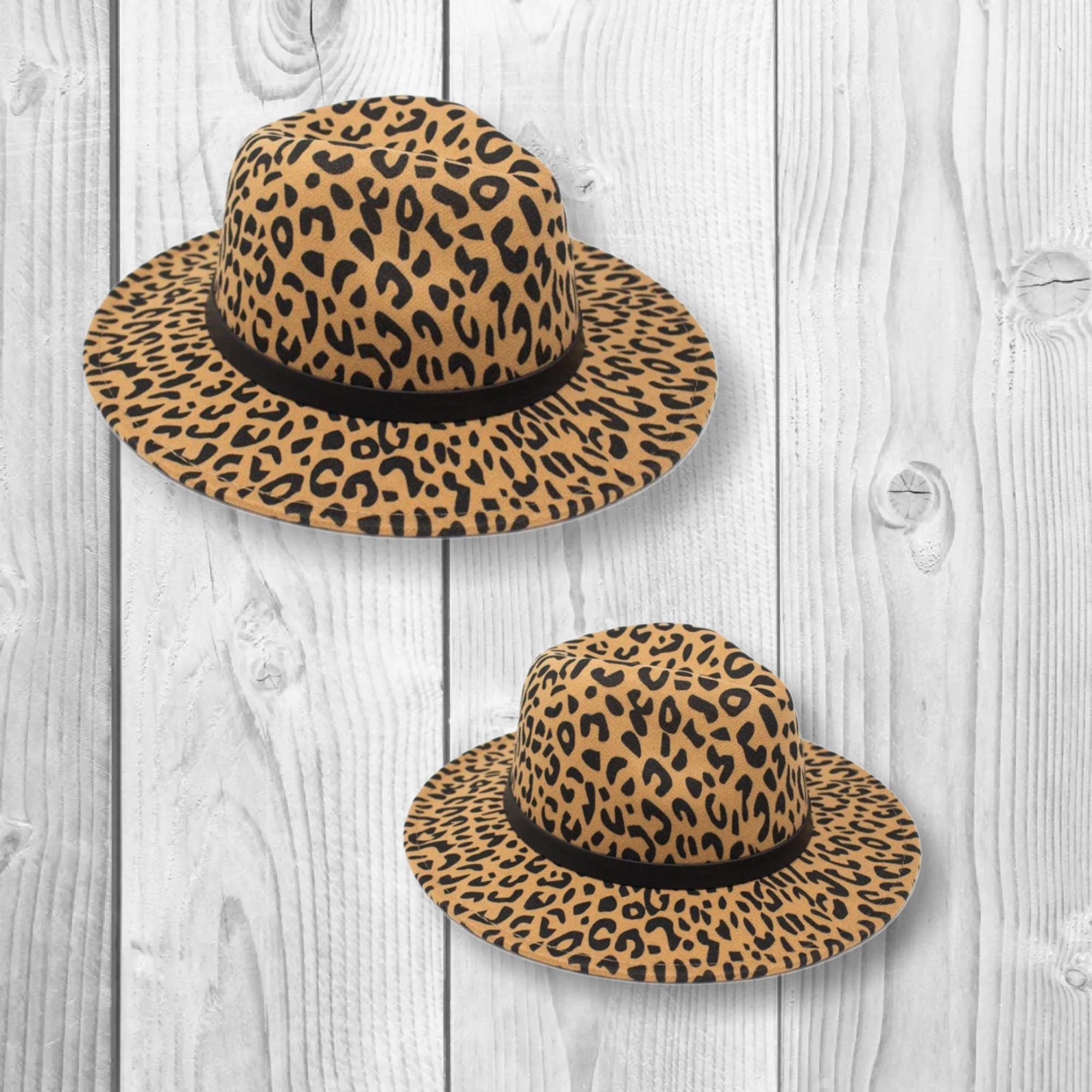 Mommy & Mini - Cheetah Felt Brim Hat - Many Colors!