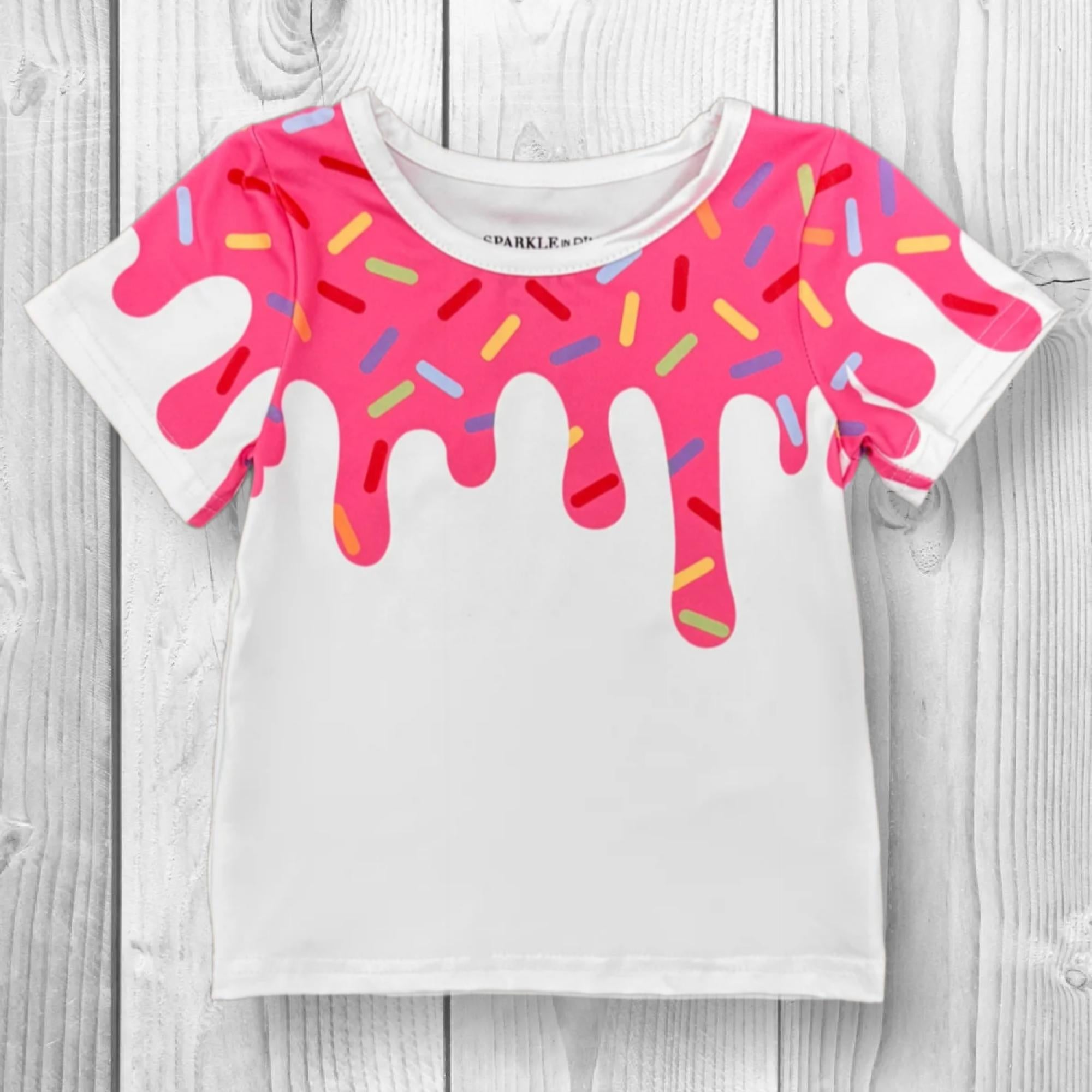 Girls/Toddler/Baby/Tween/Teen Pink Sprinkle Ice Cream Cone Costume Set