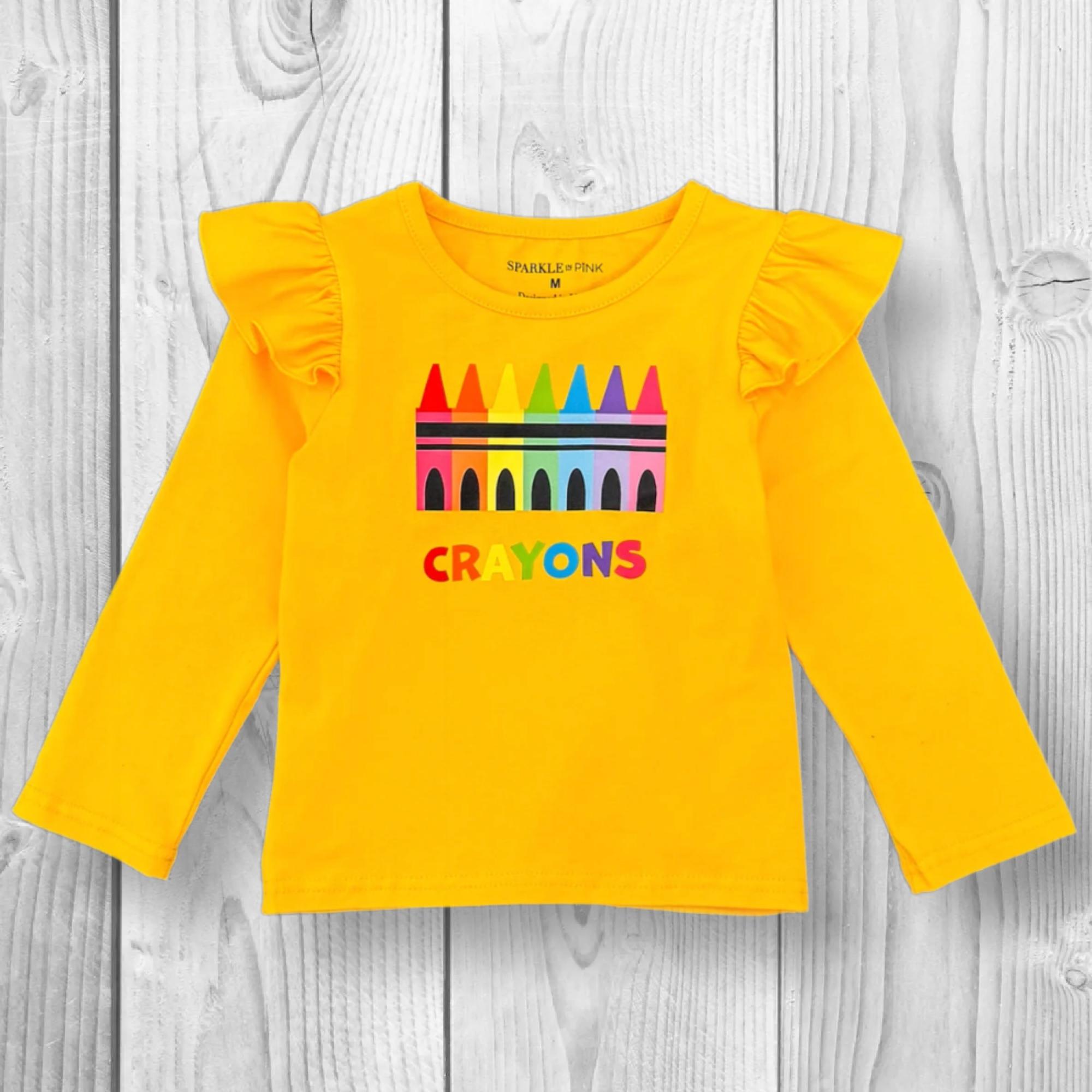 Girls/Toddler/Baby/Tween/Teen "Crayons" Tutu Suspender Skirt Costume Set