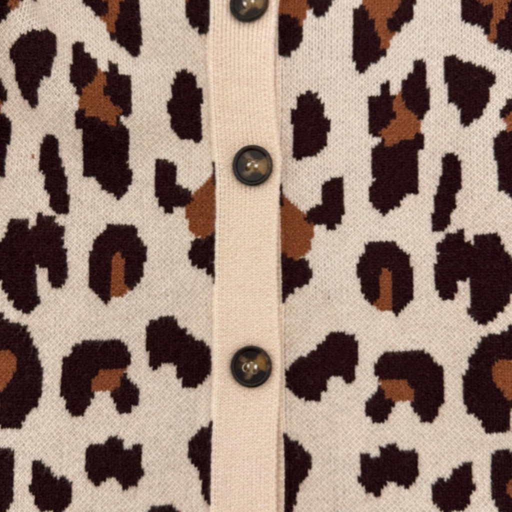 Girls Leopard Cardigan | Baby Toddler Cheetah Button Down Sweater | Kids Knit Cardigan | Boutique Fall Outfit | Sizes 6M-16 Years